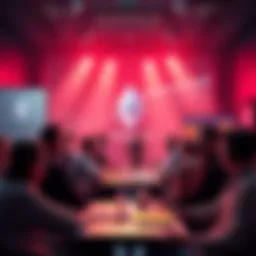 A lively group of people chatting about Ethereum news and market updates in an online forum setting.