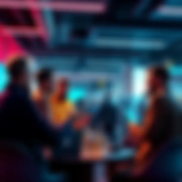 Group of people discussing Ethereum news and events in a casual setting