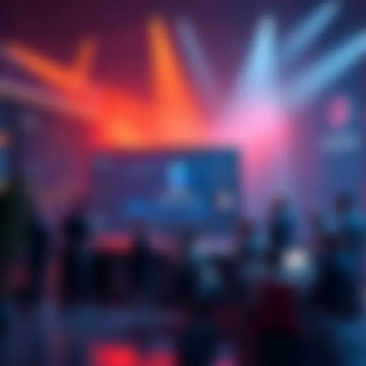 A vibrant online forum showcasing discussions about Ethereum, with charts and graphs representing cryptocurrency trends, and people sharing insights on DeFi and macroeconomics.