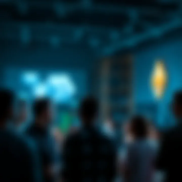 People engaged in a lively discussion about Ethereum, sharing news and ideas.