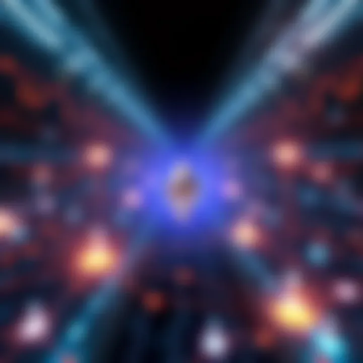 Graphic representation of the Ethereum Economic Zone showing interconnected Layer 2 networks with smart contracts