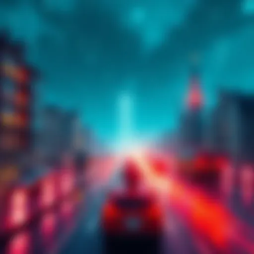 A graphic representation of Ethereum's Glamsterdam upgrade with increased gas limits and transaction speed