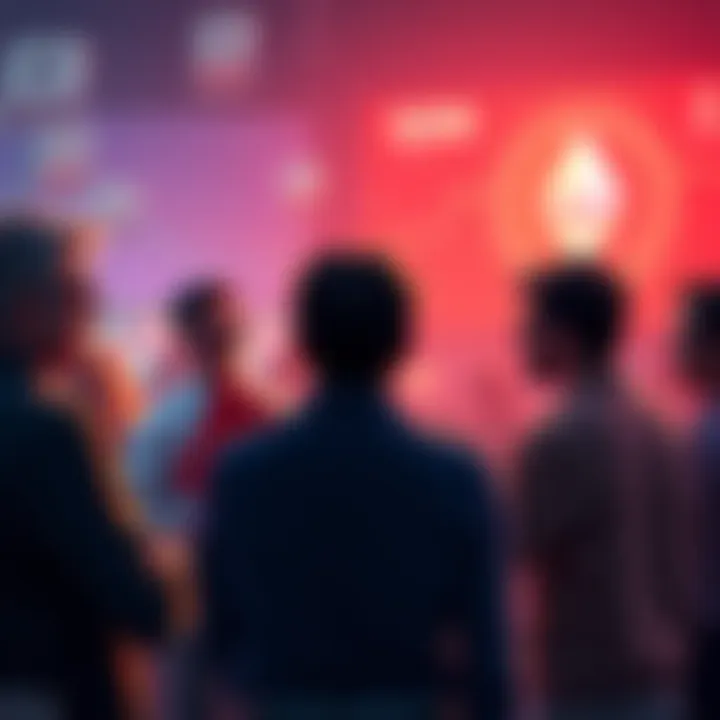 Ethereum Price Discussion A group of people discussing Ethereum prices and news