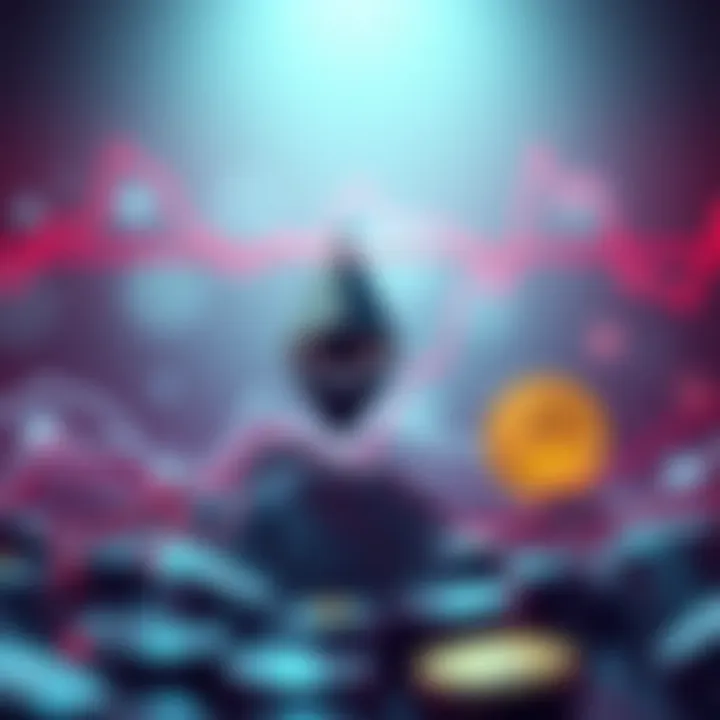 A chart showing the Ethereum to Bitcoin ratio declining, indicating a potential drop below $1,600