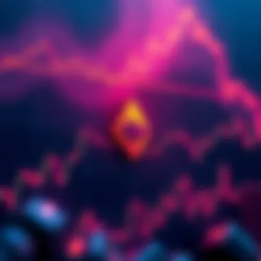 A chart showing a spike in Ethereum trading volume while the price decreases, illustrating market trends of institutional selling.