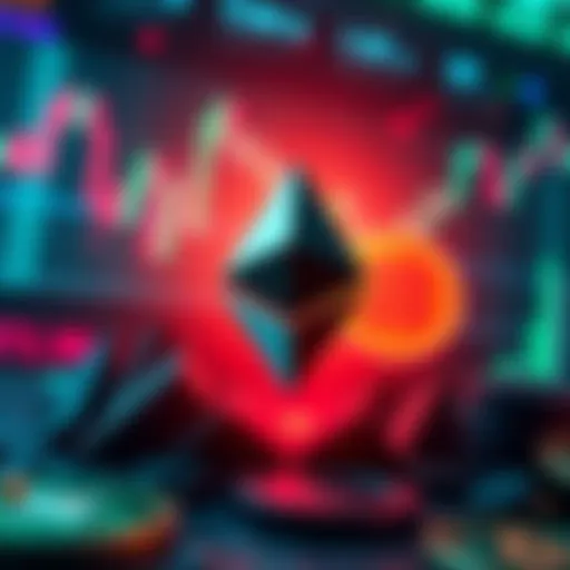 A graphic showing Ethereum's price peak at $4,096 with a chart and crypto symbols in the background.