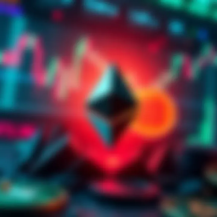 A graphic showing Ethereum's price peak at $4,096 with a chart and crypto symbols in the background.