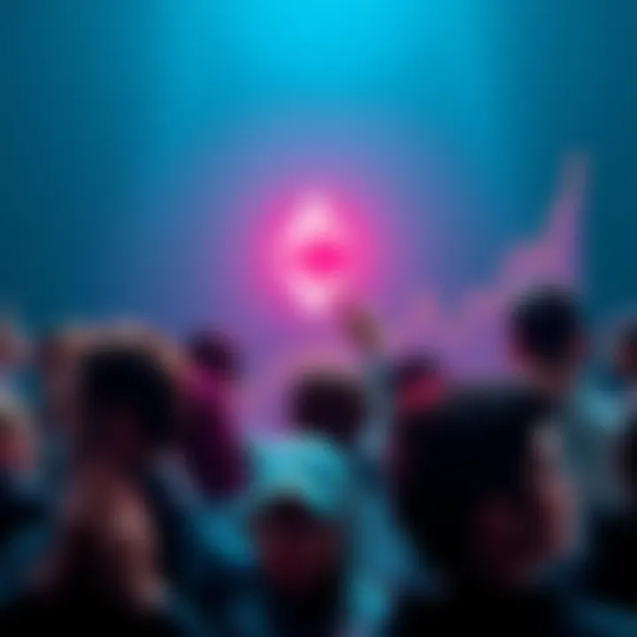 A visual representation of Ethereum's price going up to $2000, showing a graph with a sharp increase and people looking concerned about their past investments.