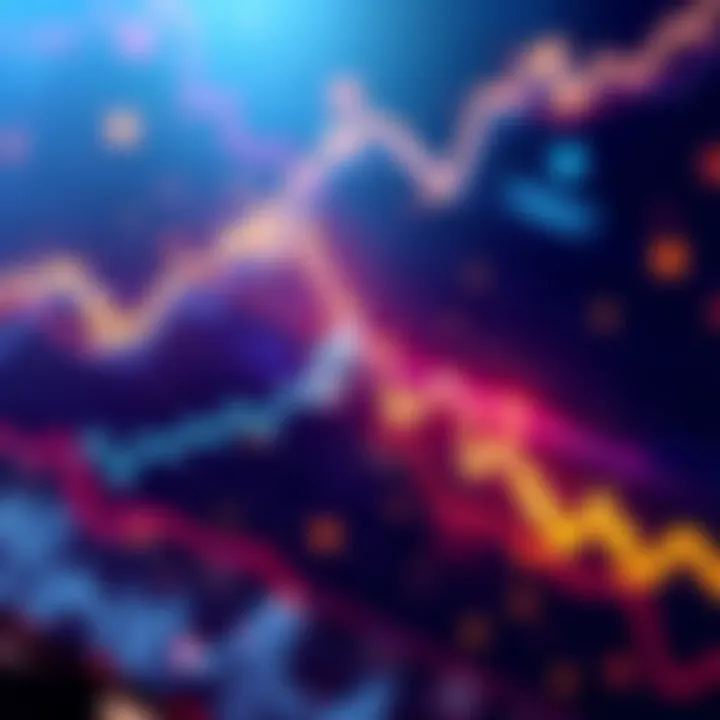 Graph showing Ethereum's price increase with upward trend, impacting the crypto market