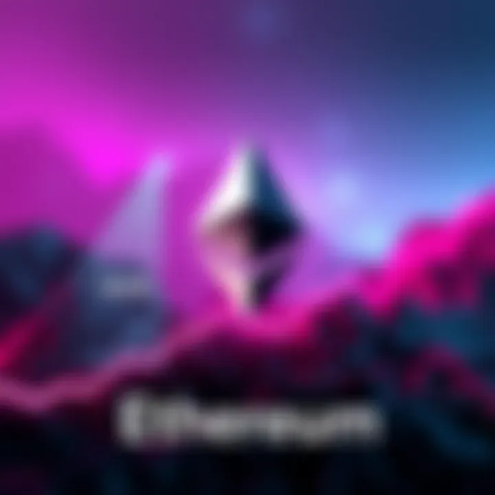 A graphic showing Ethereum symbol with a rising graph and a $20K mark. Investors are excited about the surge in price.