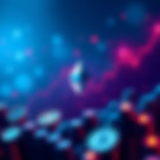 Graph showing Ethereum price rising to $1,500 with cryptocurrency icons