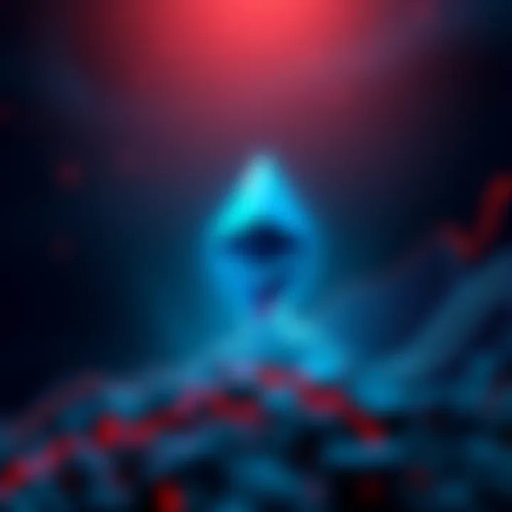 Ethereum logo with a rising graph indicating price increase to $3,300