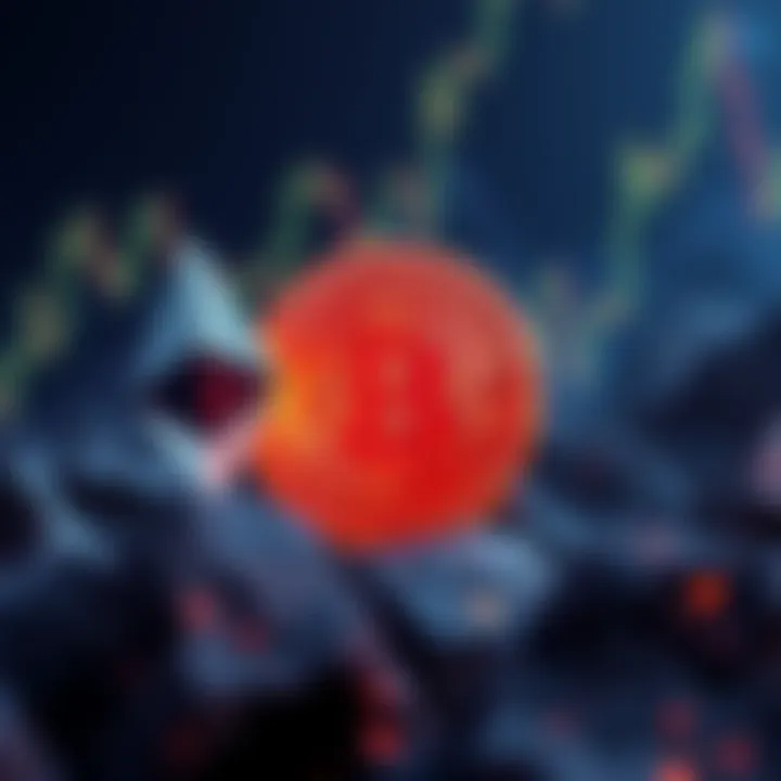 A visual comparison showing Ethereum struggling against Bitcoin, with rising tariffs and market shifts in the background, depicting competition in the cryptocurrency space.