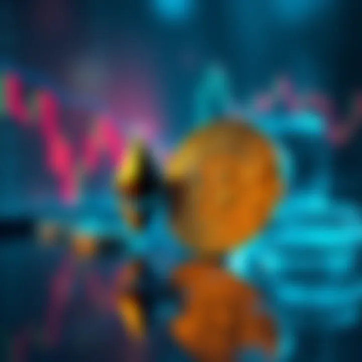 Graph showing Ethereum's price decline alongside Bitcoin's stability