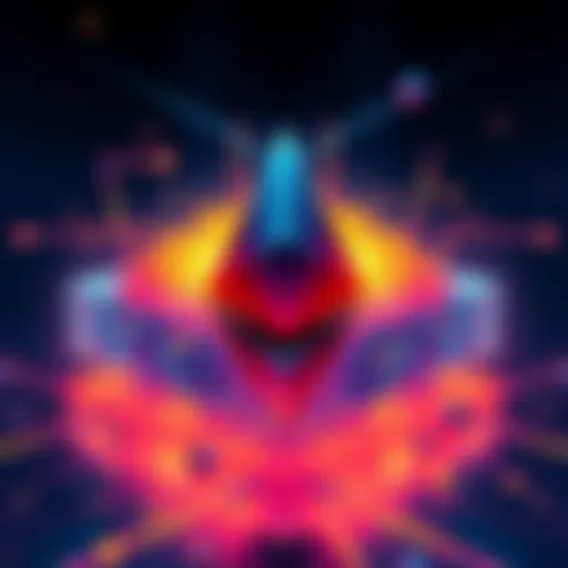 An illustration showing Ethereum's transition from traditional blocks to blobs for data handling, symbolizing a more efficient network design.