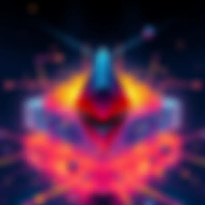 An illustration showing Ethereum's transition from traditional blocks to blobs for data handling, symbolizing a more efficient network design.