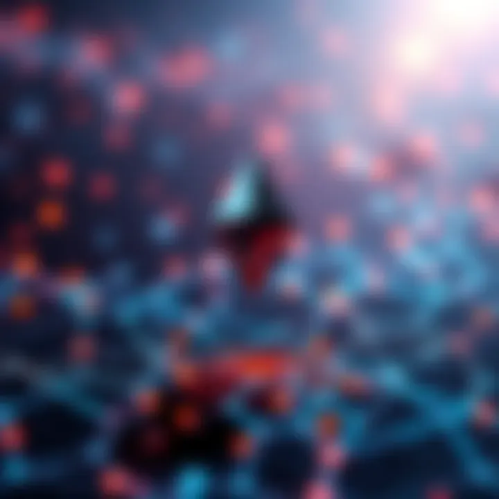 Artistic representation of Ethereum's decentralized network and its advantages over other cryptocurrencies