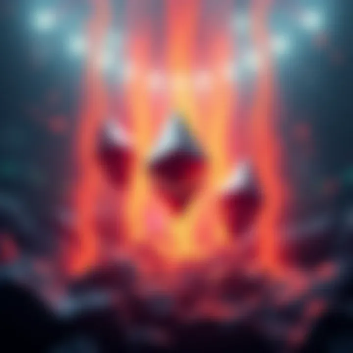 Visual representation of Ethereum's rising capacity affecting its price potential