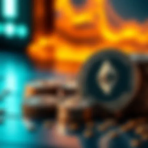 Ethereum Foundation's logo next to stablecoins symbolizing recent conversion of ETH to stablecoins