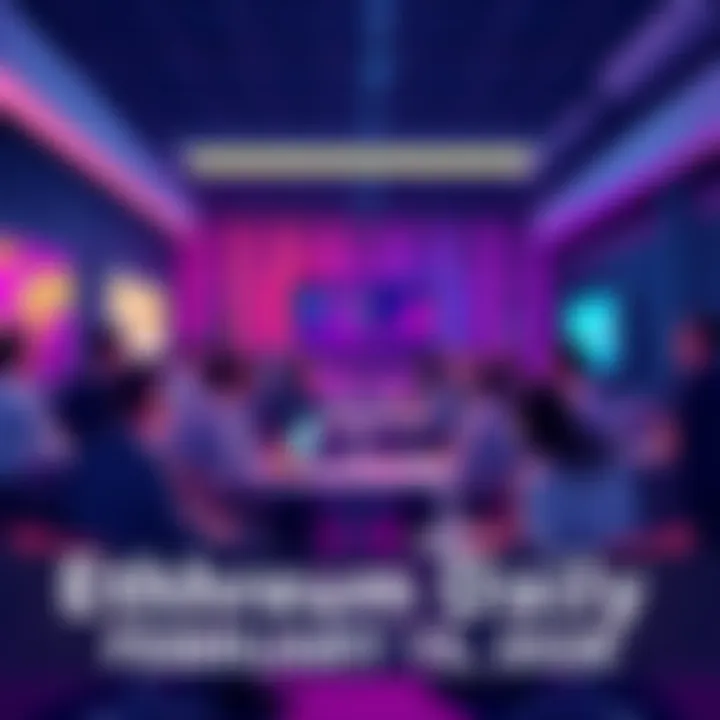 People discussing Ethereum trends and news in a community setting