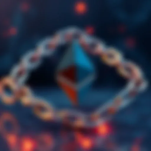 A graphic showing the Ethereum logo with chains symbolizing decentralization and potential risks around it, illustrating Vitalik Buterin's warning.