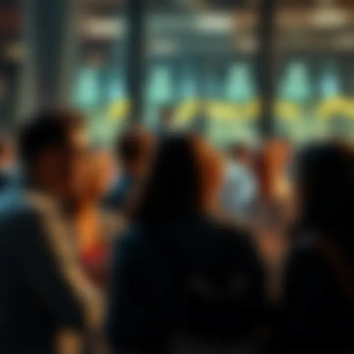 People engaging in conversation about Ethereum cryptocurrency topics and trends
