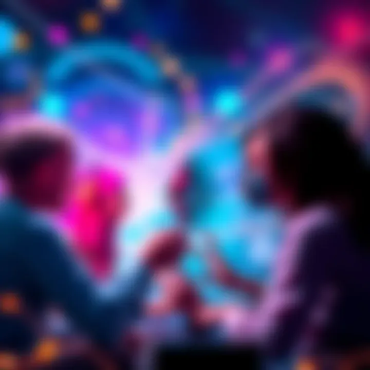 A vibrant abstract representation of Ethereum and crypto discussions, symbolizing unity and engagement among enthusiasts.