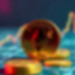 A visual representation of Ethereum symbol alongside a Euro coin, symbolizing the connection between cryptocurrency and traditional currency.