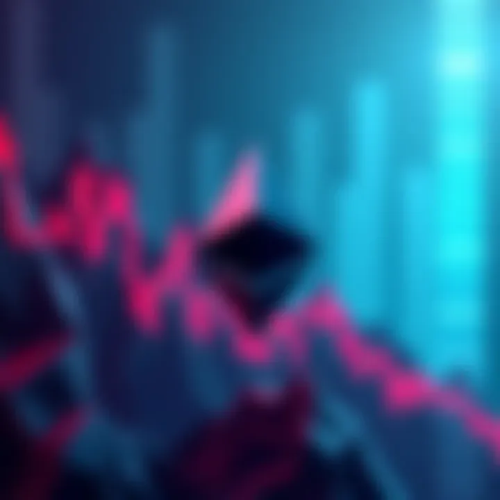 A visual representation of Ethereum's market fluctuations and growth potential with technical graphics