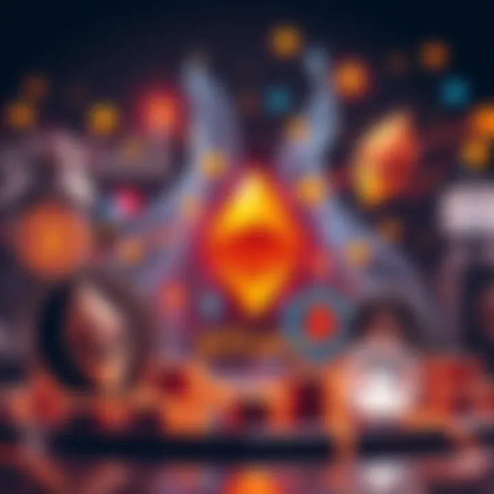 Exploring Ethereum's P2P Solutions A digital collage illustrating decentralized finance with Ethereum symbols and peer-to-peer transactions.