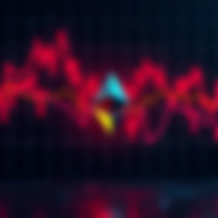 Graph showing Ethereum price declining with a background indicating potential altseason trends.