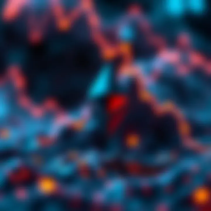 A visual representation of Ethereum's recent price dip due to low network activity, showing fewer transactions and a downward trend in value.