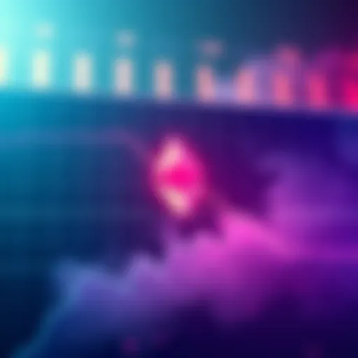 A graph showing Ethereum's price decline to a nine-month low with a downward trend line and worried investors