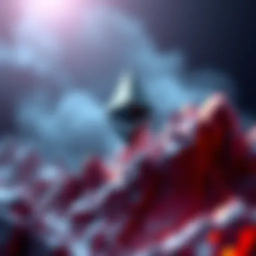 Graphic showing Ethereum logo with price rising above 4,700 USDT