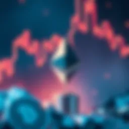 A digital illustration showing the Ethereum logo with a rising graph in the background, symbolizing its recent milestone of $3000, and highlighting excitement in the cryptocurrency market.
