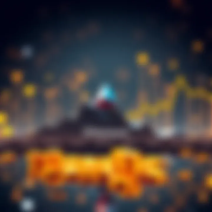 Graph showing the doubling of Ethereum and stablecoin market caps over three years with upward trends