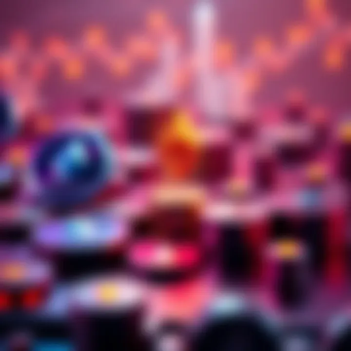 A visual representation of Ethereum staking with a focus on less than 32 ETH, showing Ethereum symbols and graphs indicating potential changes in staking policy.