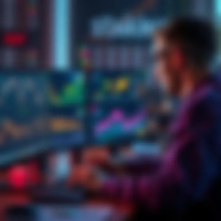 A person analyzing Ethereum staking charts and graphs on a computer, showing earnings every epoch without lockup