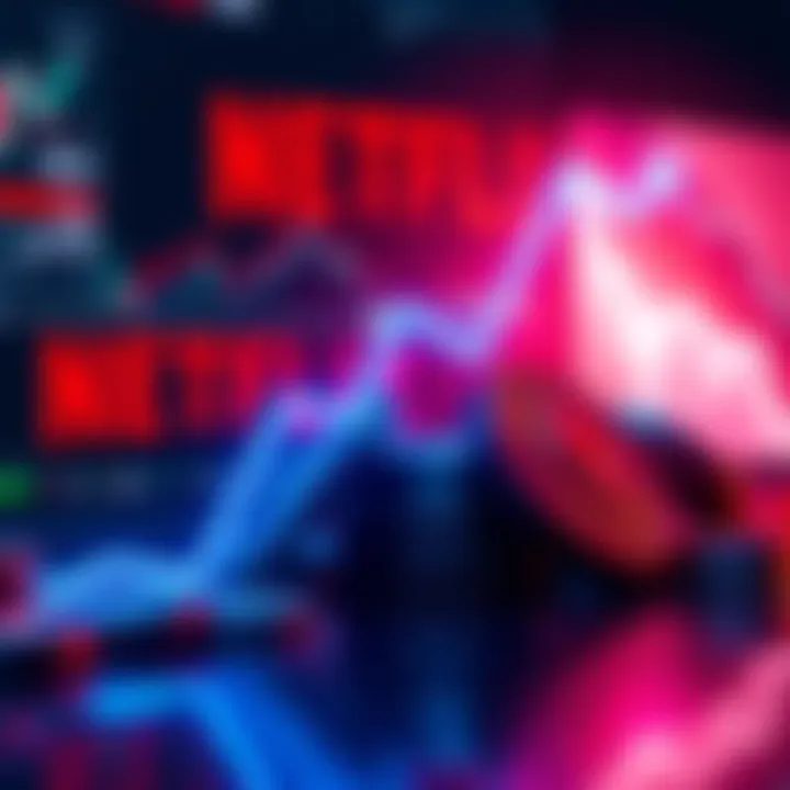 A graphical representation showing Ethereum's market cap surpassing Netflix, with a rising trend line and crypto symbols