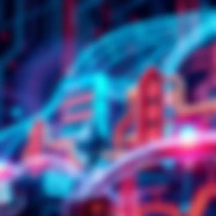 An illustration of Ethereum's blockchain technology showing its scalability and security features