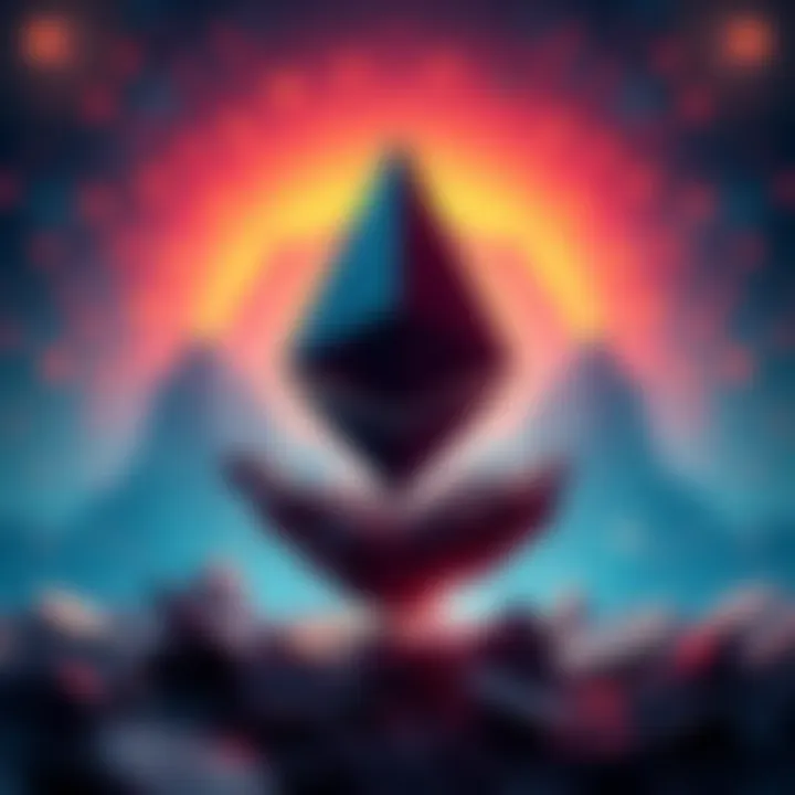 A New Horizon: Transitioning from Ethereum to XRP Symbolic representation of moving from Ethereum to XRP, showcasing a journey of financial change and emotional release.