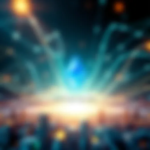 Visualization of Ethereum network showing 24.45 million transactions in one week, highlighting its growth and user engagement.