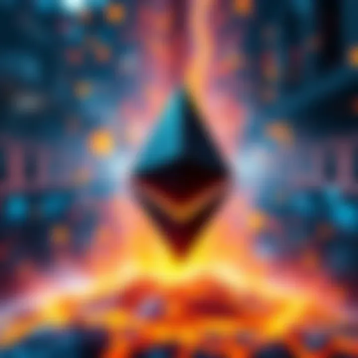 Visual representation of Ethereum's potential market value and on-chain analysis