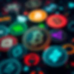 A graphic showing various cryptocurrency exchange logos with Ecash symbol prominently featured, indicating where to sell the new BTC fork quickly.