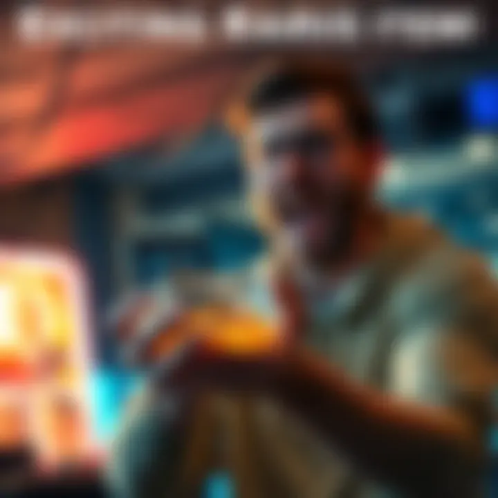 A person holding a newly acquired rare item with excitement, celebrating the find