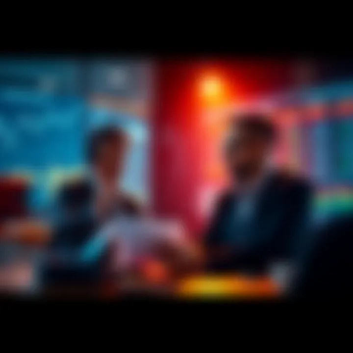 Executives Analyzing Data for Payment Decisions Merchant payment leaders reviewing charts and data to make informed payment choices, avoiding online opinions.