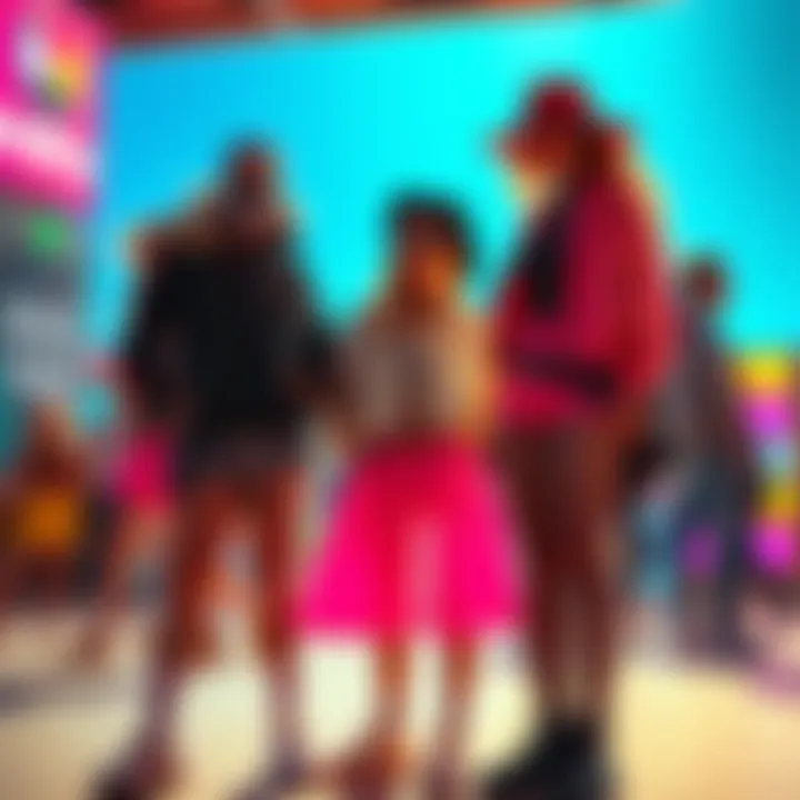 A vibrant representation of unique fashion designs that celebrate the absence of traditional bottoms, showcasing creativity and individuality.