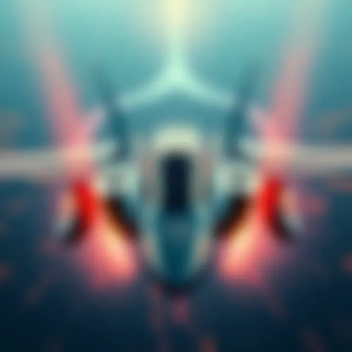 An illustration of the F-35 fighter jet featuring advanced quantum-resistant technology for secure military communications.