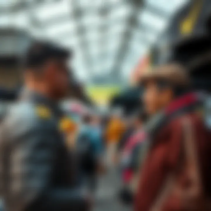 People engaging in face-to-face peer-to-peer trading at a local market in Australia