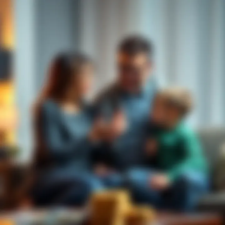 A family man talks with his wife and kids about planning for their Bitcoin investments, highlighting the importance of ensuring access in case of an accident.